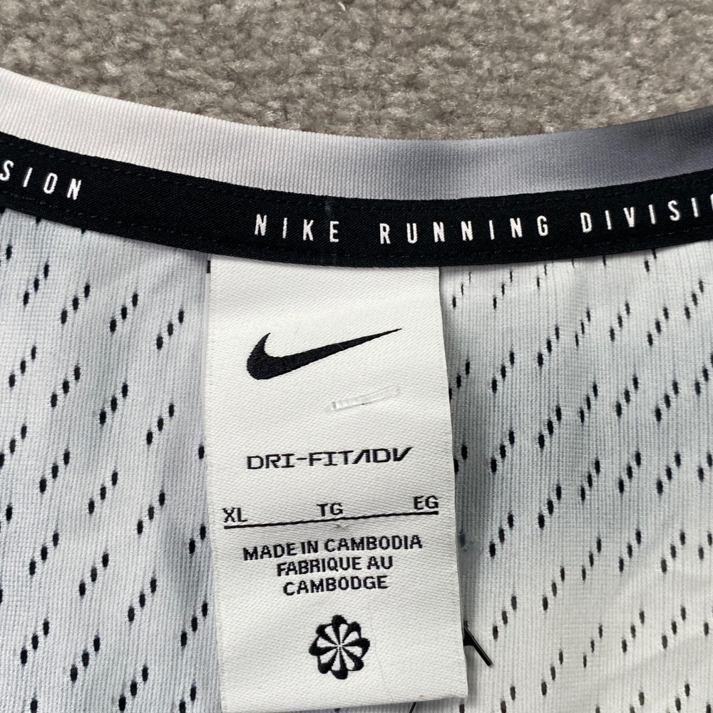 Nike Running Division Tank Top Mens XL Black White Tie Dye Dri-FIT ADV HJ4146 - Picture 4 of 10